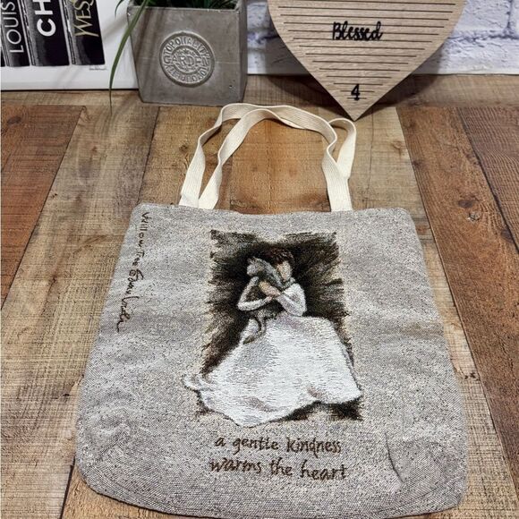 Willow Tree Susan Lordi Joy A Gentle Kindness Warms The Heart Tapestry Tote Bag - Picture 5 of 11